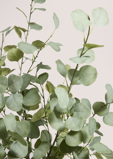 Faux Eucalyptus Tree In Black Pot