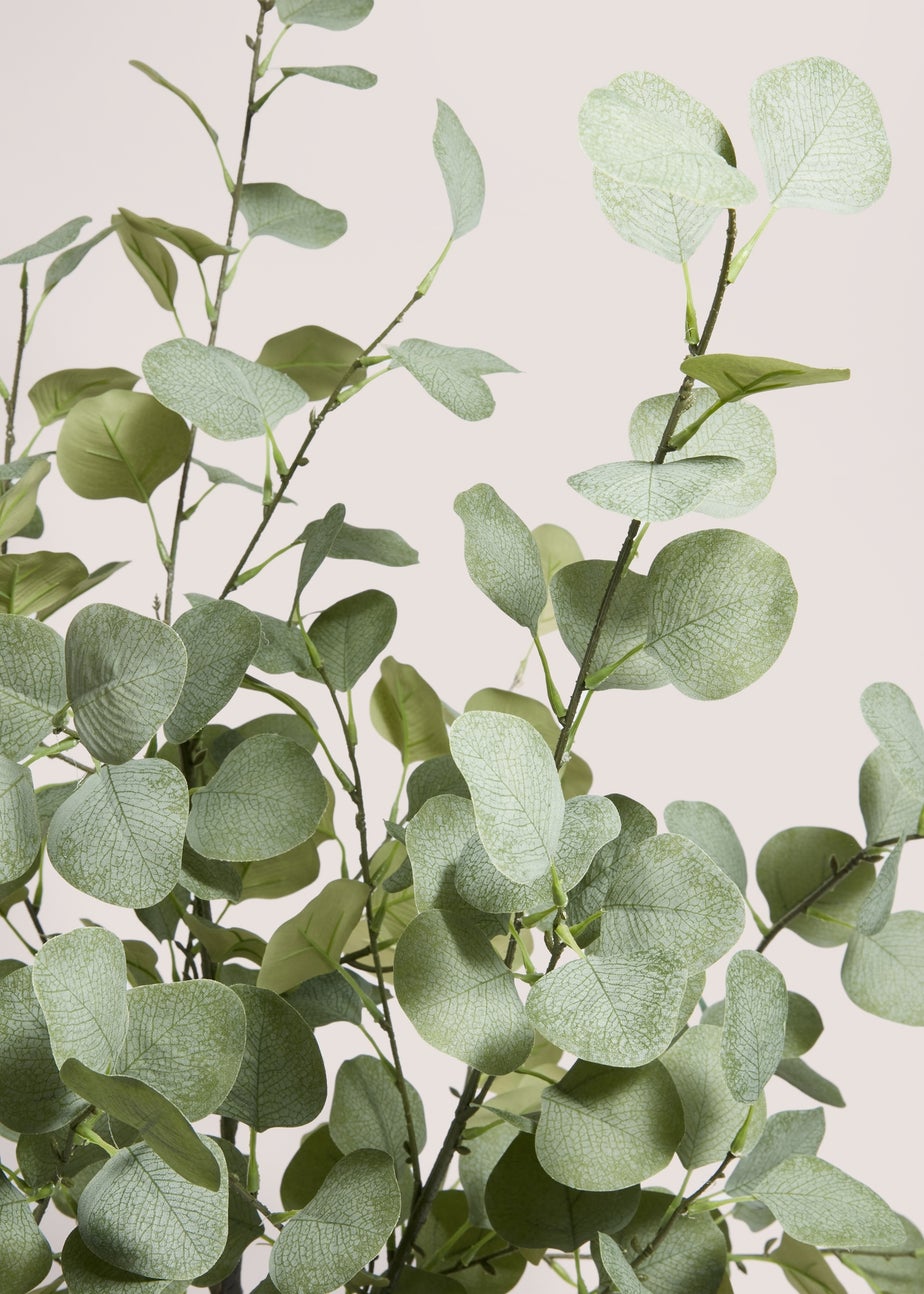 Faux Eucalyptus Tree In Black Pot