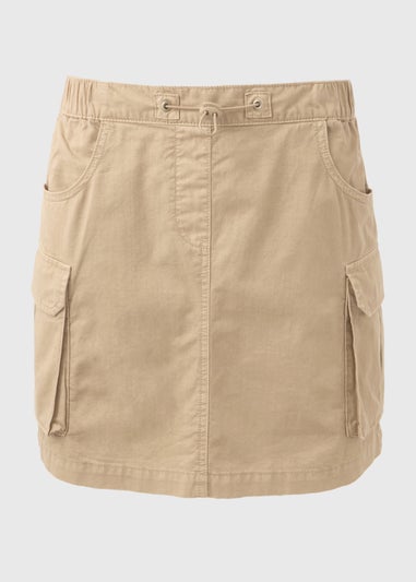 Stone Cargo Mini Skirt