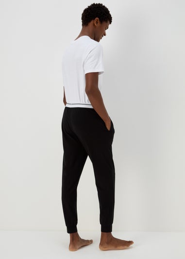 Black Stripe Jacquard Waistband Trousers