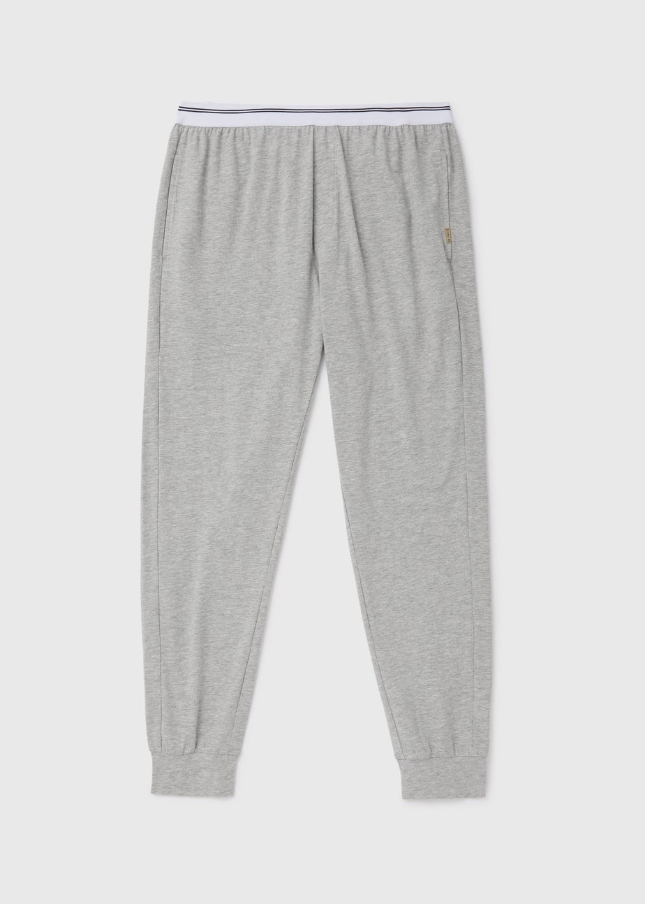Grey Stripe Jacquard Waistband Joggers