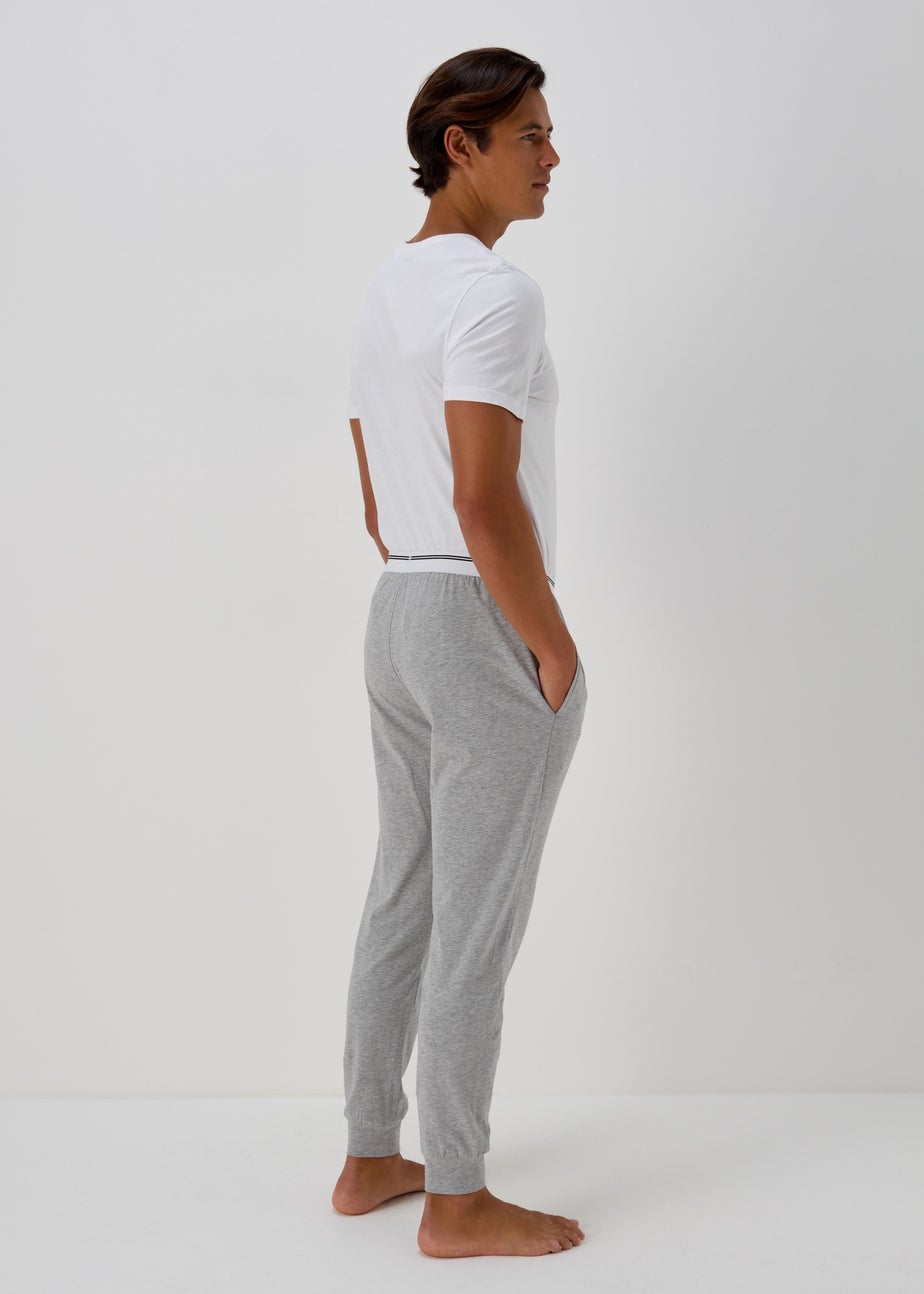 Grey Stripe Jacquard Waistband Joggers