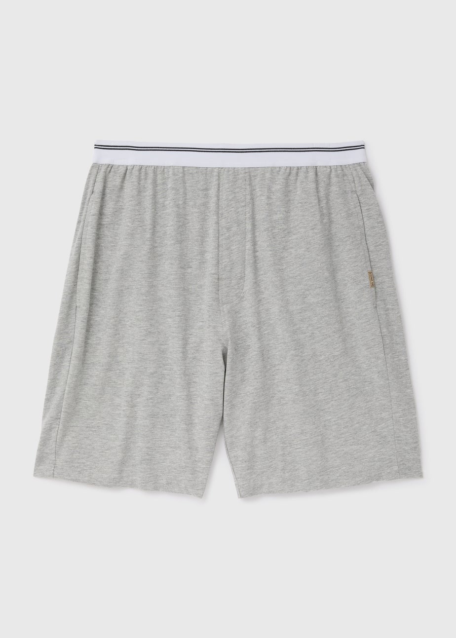 Grey Stripe Jacquard Waistband Shorts