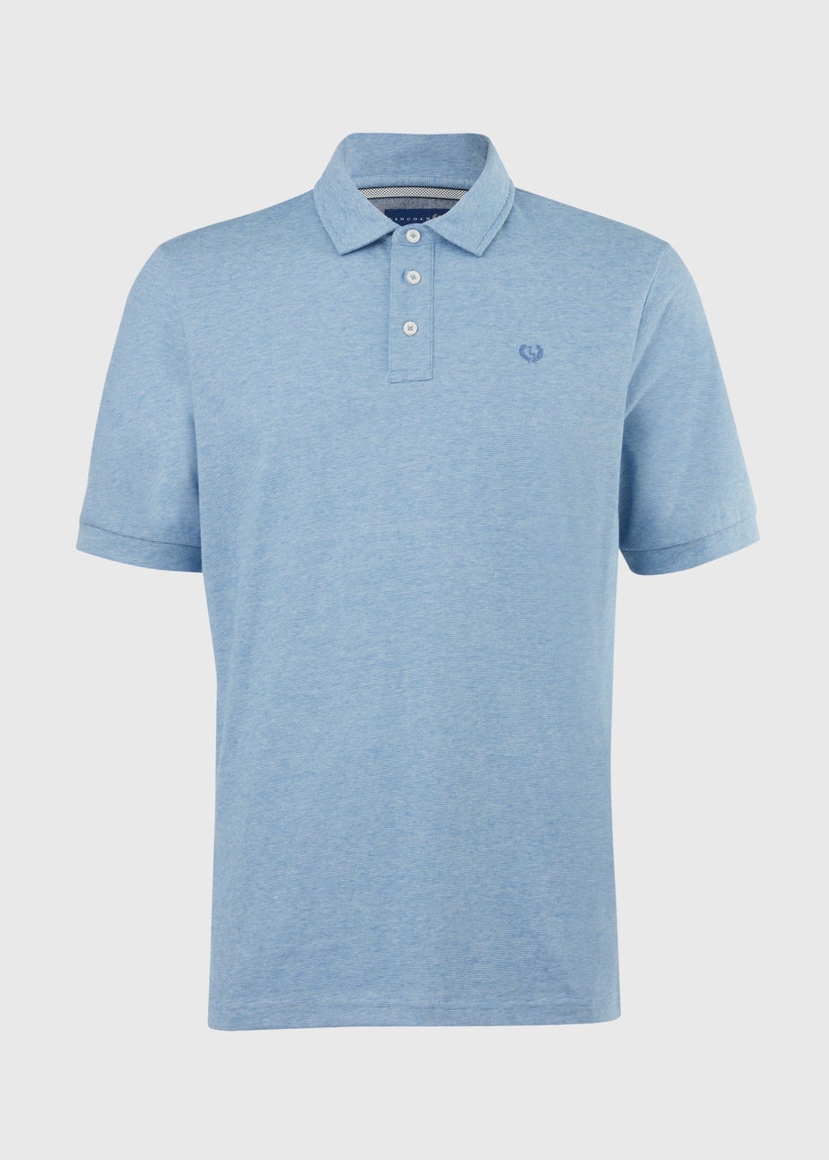 Lincoln Blue Tipped Polo Shirt