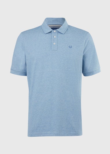 Lincoln Blue Tipped Polo Shirt