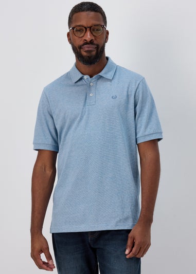 Lincoln Blue Tipped Polo Shirt