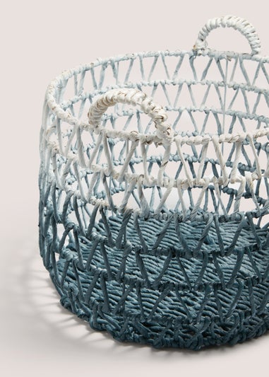 Ombre Woven Basket (71cm x 40cm x 41cm)