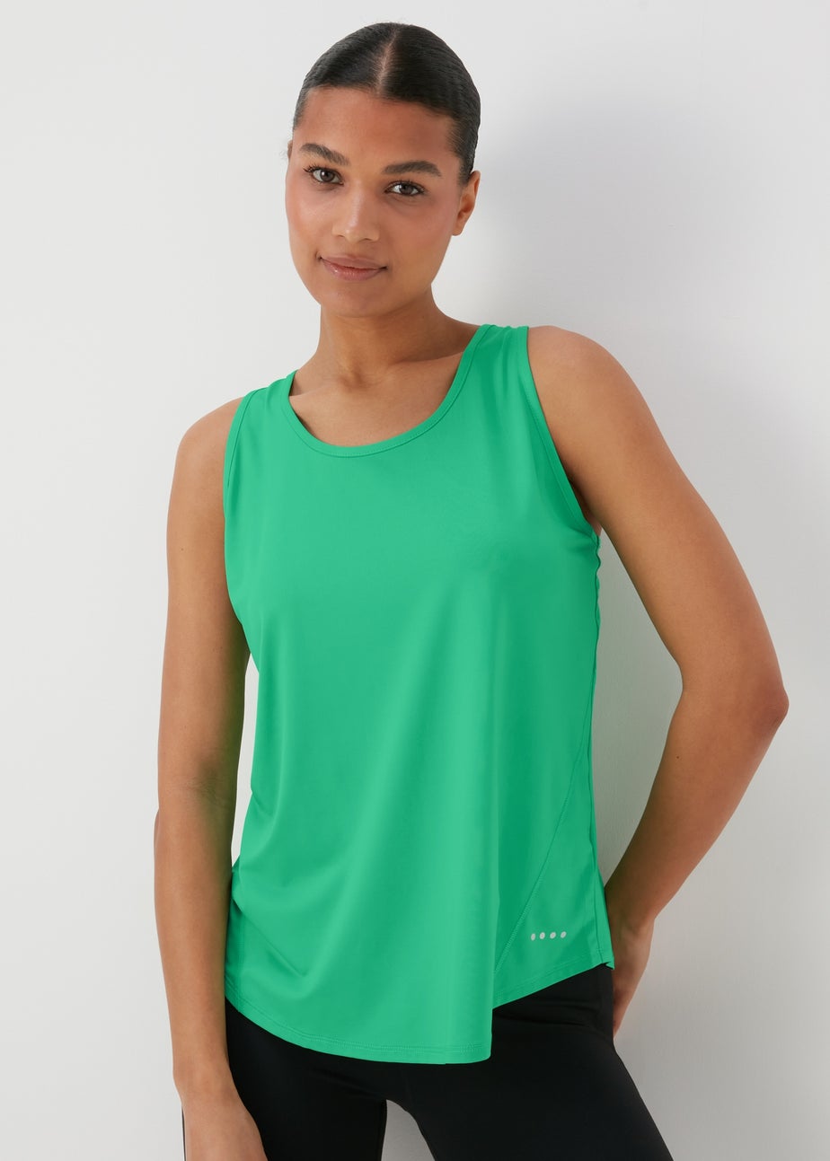 Souluxe Green Mesh Detail Vest