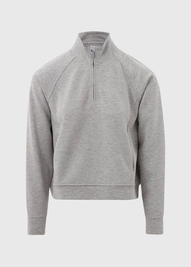 Souluxe Grey Half Zip Top