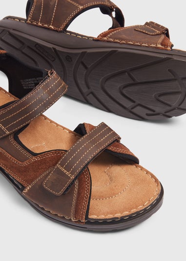 Soleflex Brown Leather Adventure Sandals
