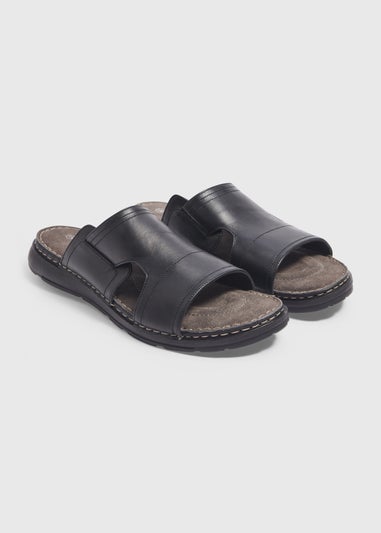 Black Leather Sandal