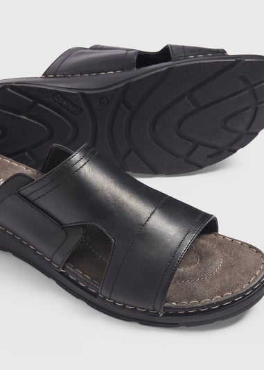 Black Leather Sandal