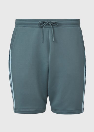 Teal Tape Jogger Shorts
