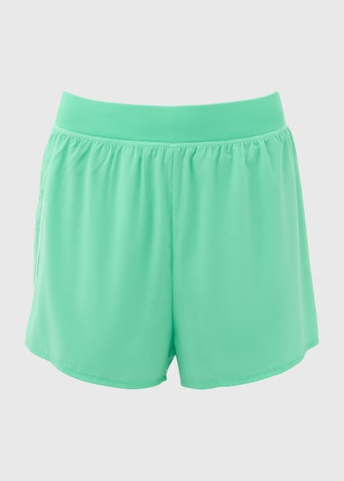 Souluxe Green 2 In 1 Sports Shorts