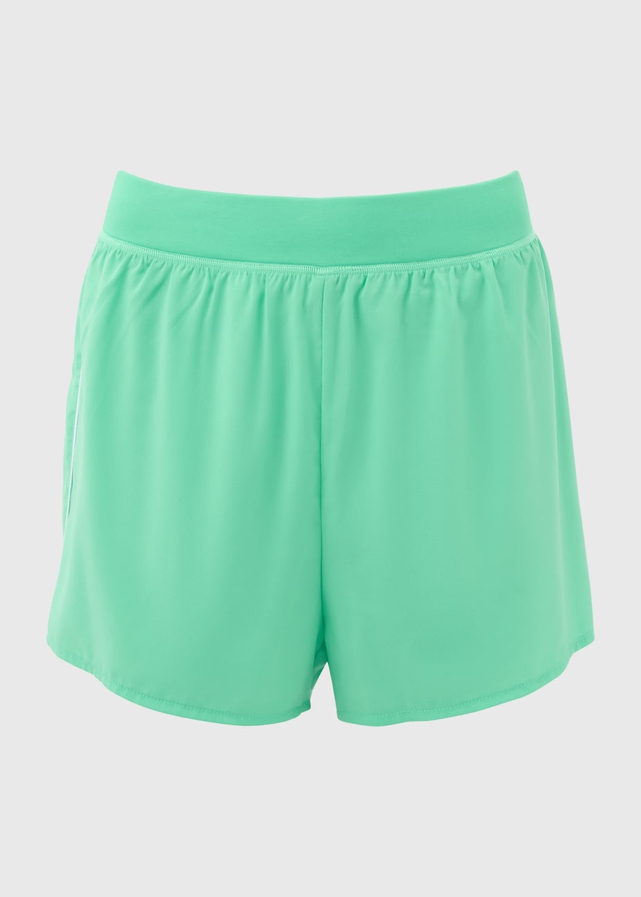 Souluxe Green 2 In 1 Sports Shorts