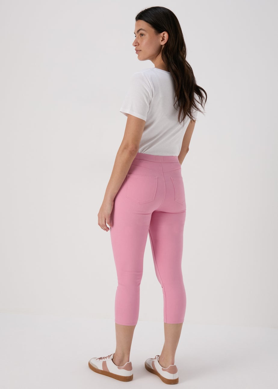 Pink Rosie Crop Jeggings