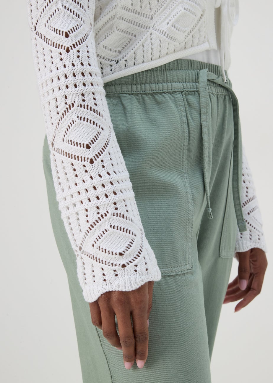 White Tie Front Cardigan