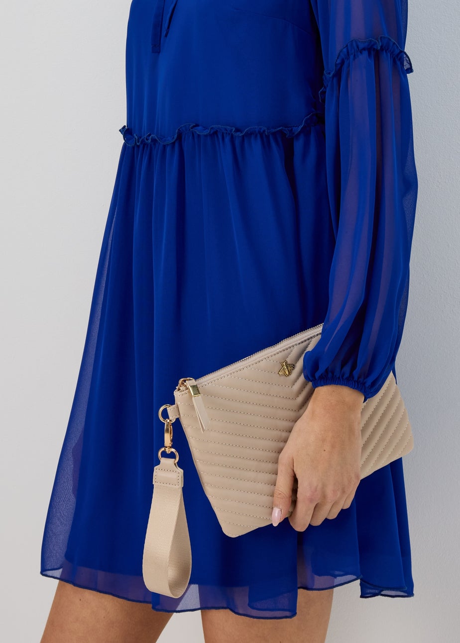 Stone Pouch Gold Bee Bag