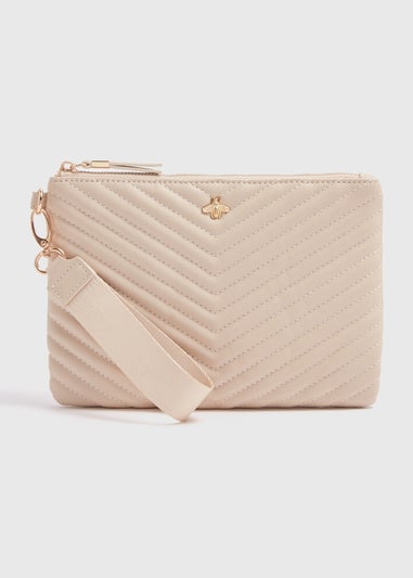 Stone Pouch Gold Bee Bag