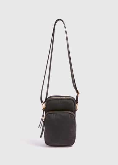 Black Nylon Phone Bag