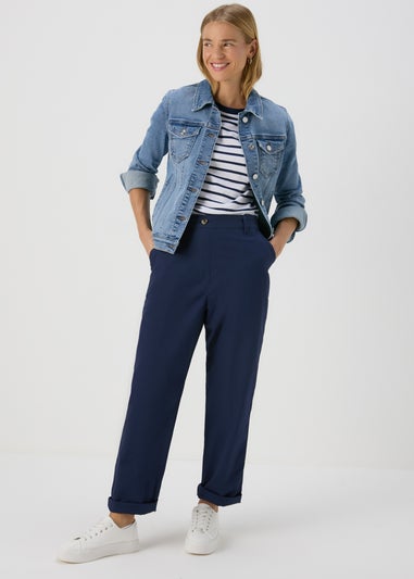 Navy Chino Trousers