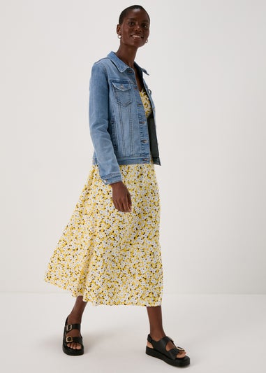 Papaya Petite Blue Denim Stretch Jacket