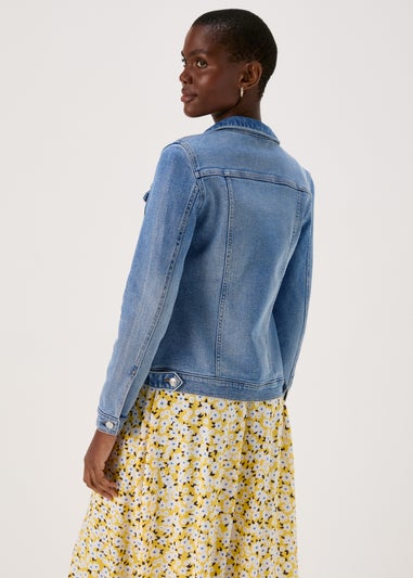 Papaya Petite Blue Denim Stretch Jacket