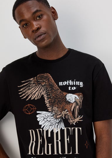 US Athletic Black Regret Eagle T-Shirt