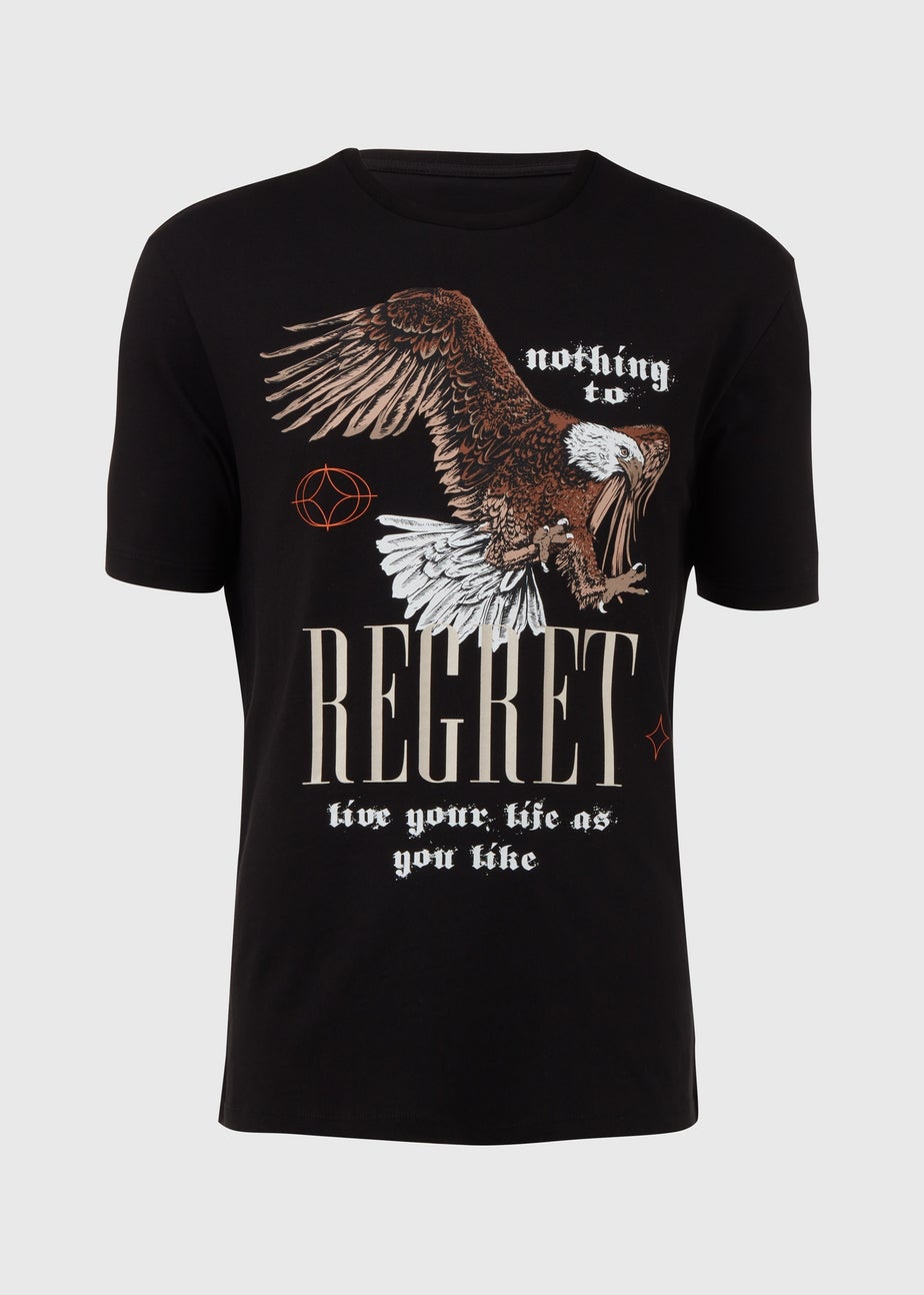 US Athletic Black Regret Eagle T-Shirt