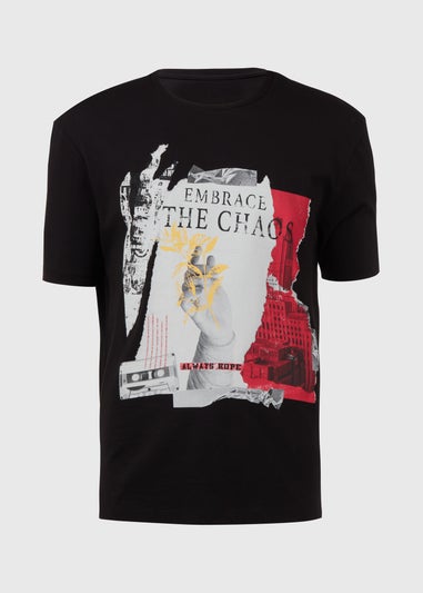 US Athletic Black Embrace The Chaos T-Shirt
