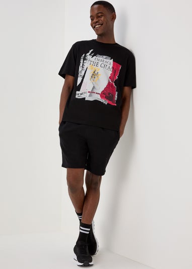 US Athletic Black Embrace The Chaos T-Shirt