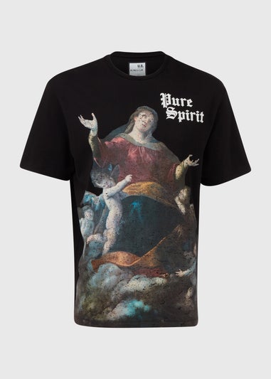 US Athletic Black Pure Spirit Graphic T-Shirt