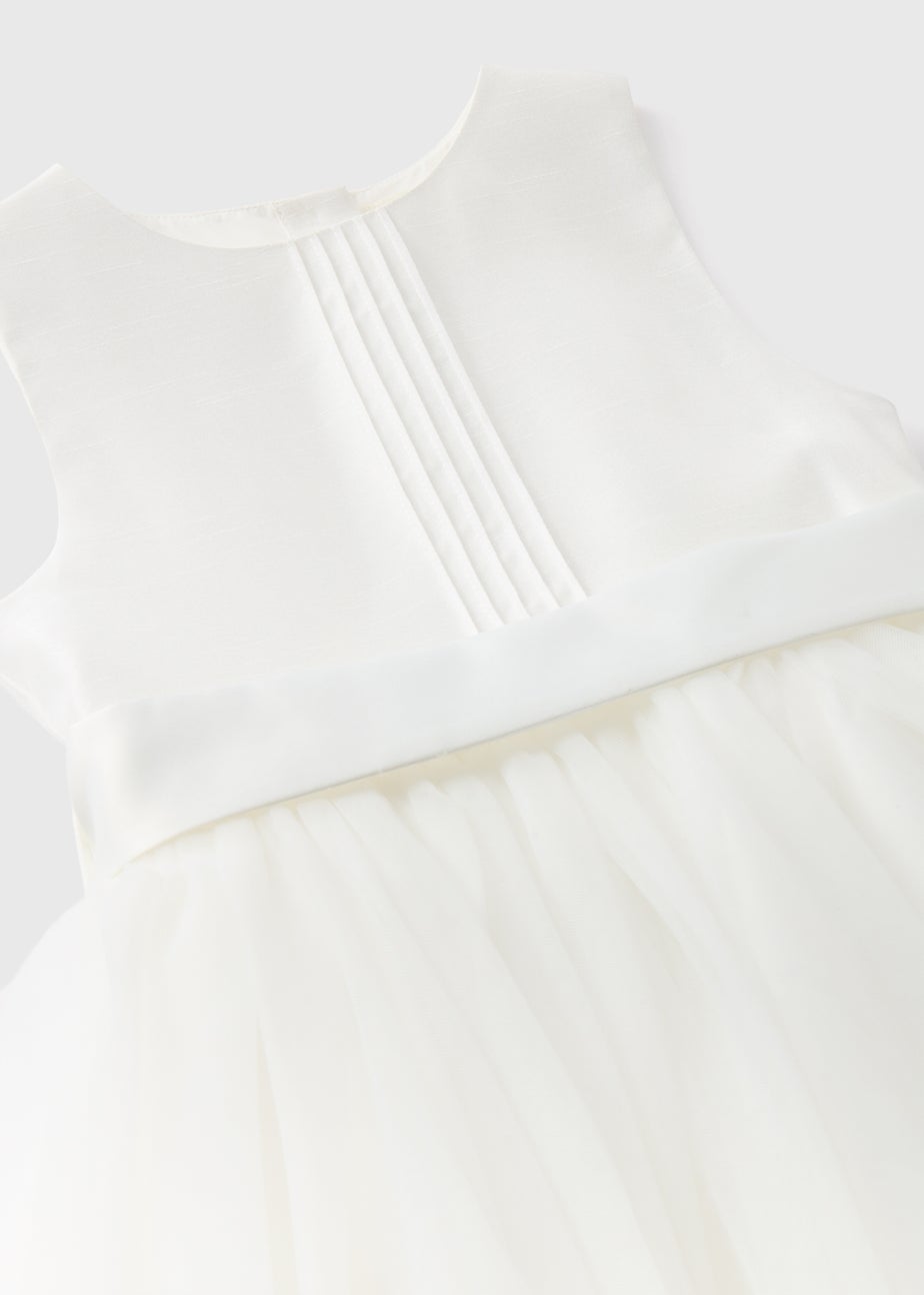 Girls Ivory Bridesmaid Pintuck Dress (1-10yrs)
