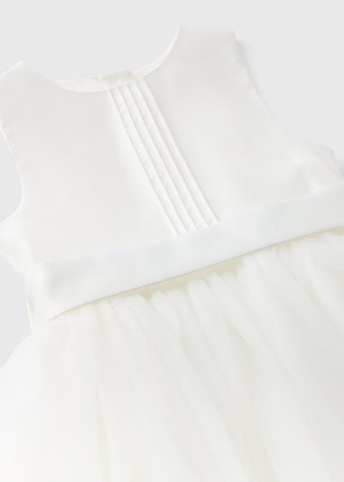 Girls Ivory Bridesmaid Pintuck Dress (1-10yrs)