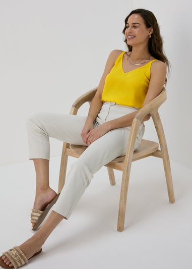 Et Vous Yellow Plain Cami Top