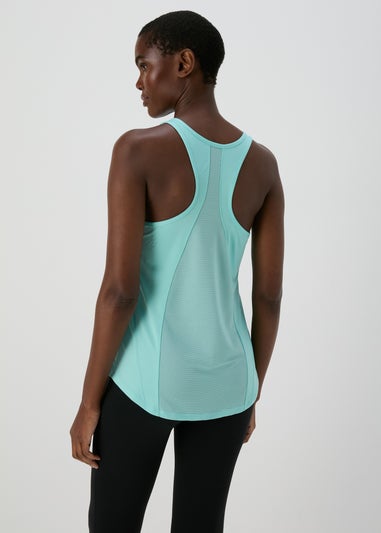 Souluxe Blue Mesh Sports Vest Top