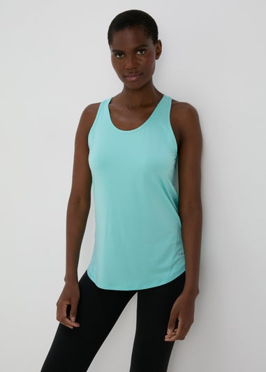 Souluxe Blue Mesh Sports Vest Top