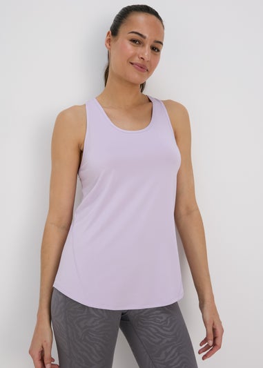 Souluxe Lilac Mesh Detail Vest
