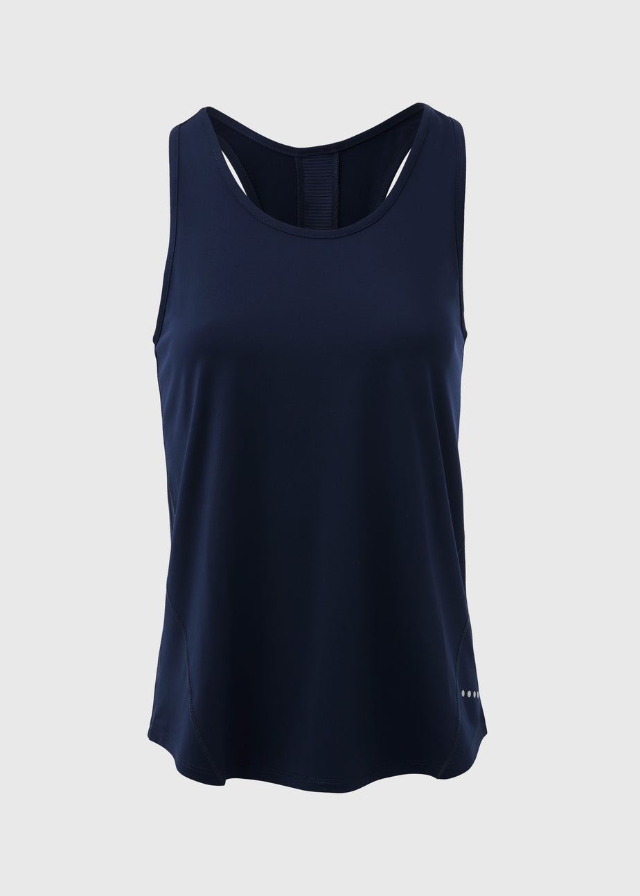 Souluxe Navy Mesh Detail Vest