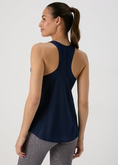 Souluxe Navy Mesh Detail Vest