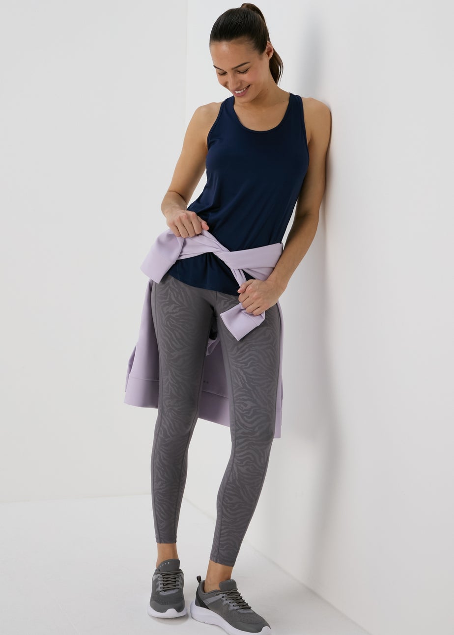 Souluxe Navy Mesh Detail Vest