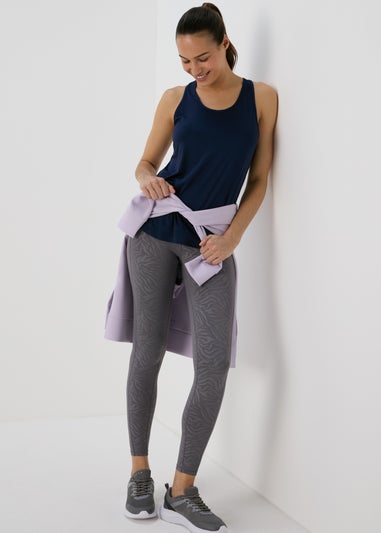 Souluxe Navy Mesh Detail Vest