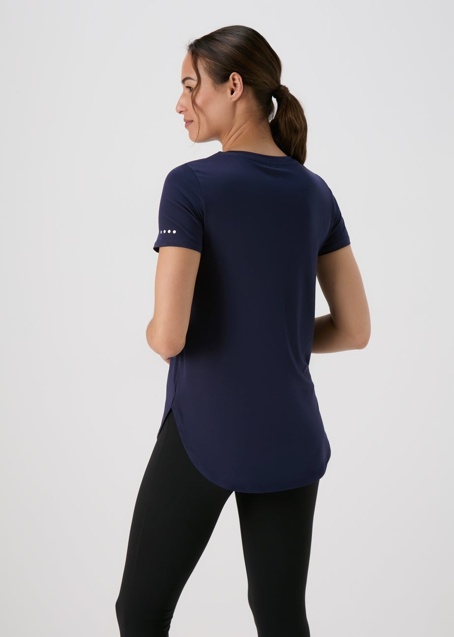 Souluxe Navy Longline T-Shirt