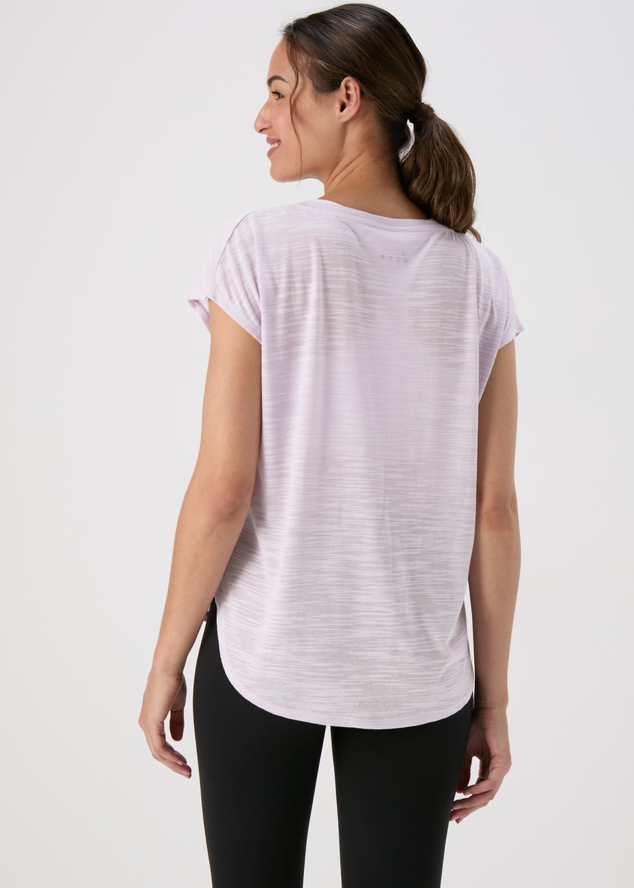 Souluxe Lilac V Neck T-Shirt