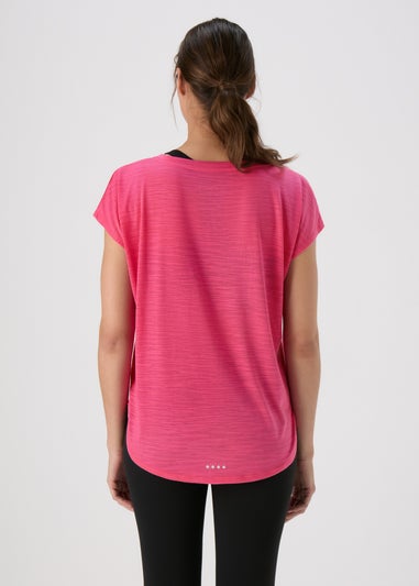 Souluxe Pink V Neck T-Shirt