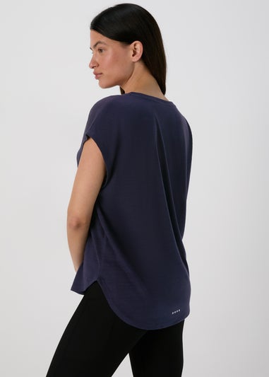 Souluxe Navy V Neck T-Shirt