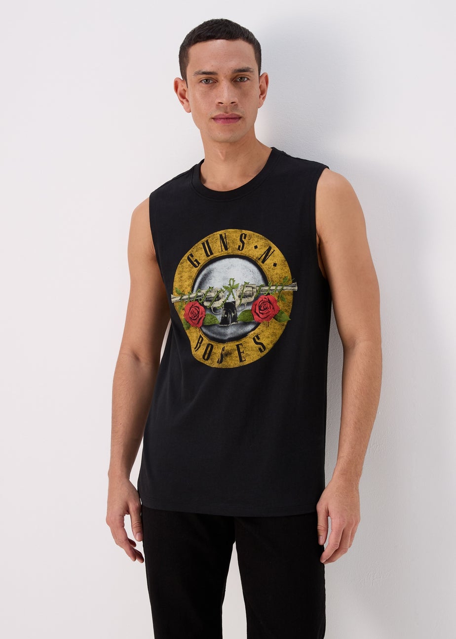 Black Gun & Roses Vest