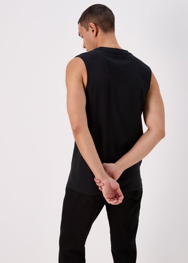 Black Gun & Roses Vest