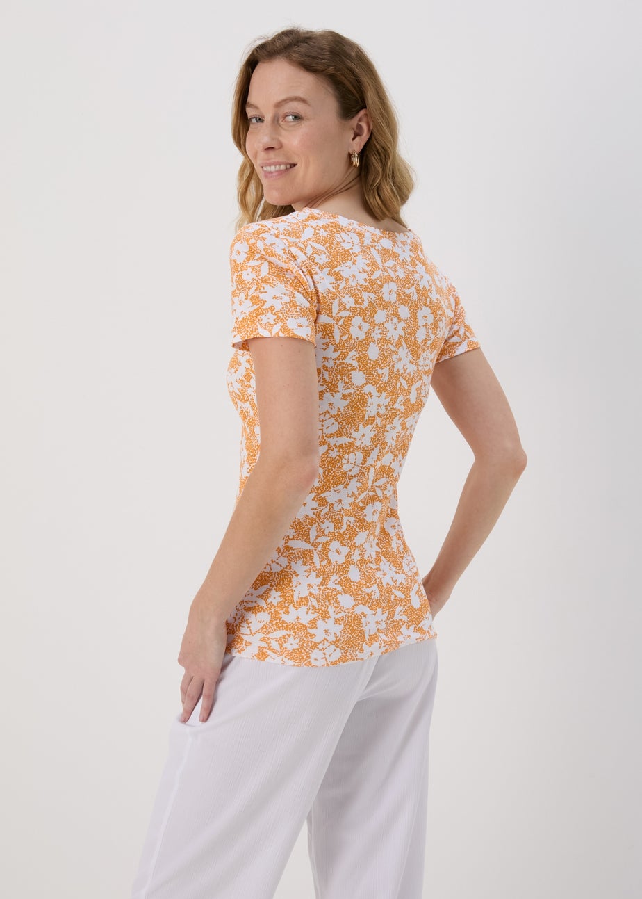 Orange Ditsy T-Shirt