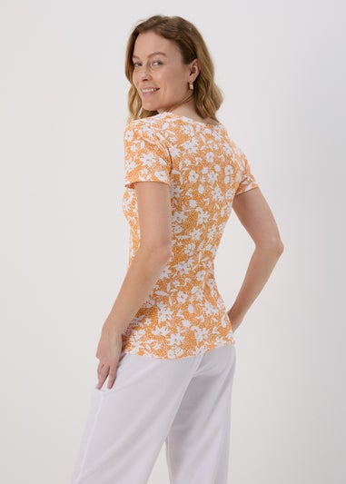 Orange Ditsy T-Shirt